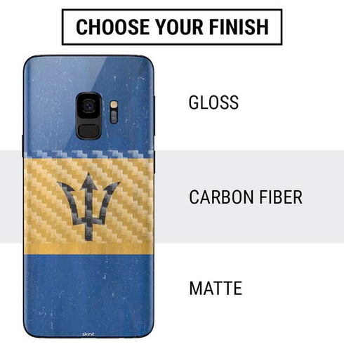 Barbados Flag Distressed Galaxy S9 Skin