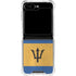 Barbados Flag Distressed Galaxy Z Flip5 5G Clear Case