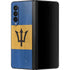 Barbados Flag Distressed Galaxy Z Fold3 5G Skin