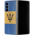 Barbados Flag Distressed Galaxy Z Fold4 5G Skin