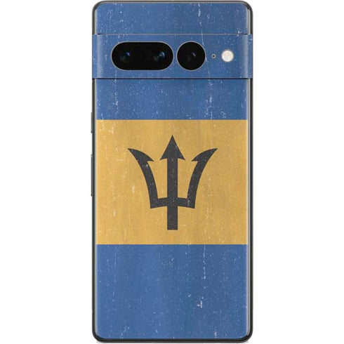 Barbados Flag Distressed Google Pixel 7 Pro Skin