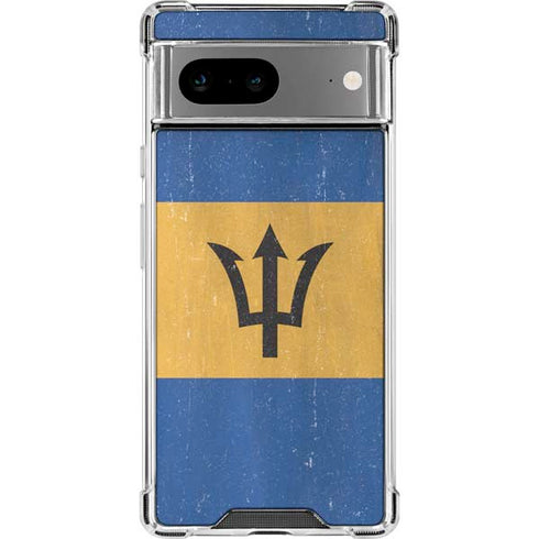 Barbados Flag Distressed Google Pixel 8 Clear Case