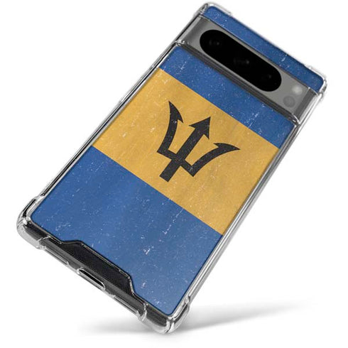 Barbados Flag Distressed Google Pixel 8 Pro Clear Case