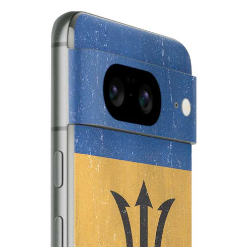 Barbados Flag Distressed Google Pixel 8 Skin