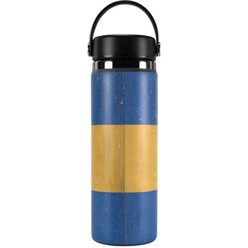 Barbados Flag Distressed Hydro Flask 20oz Wide Mouth Skin