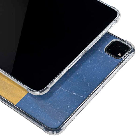 Barbados Flag Distressed iPad Pro 12.9in (2020) Clear Case