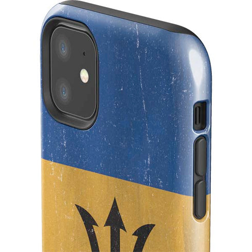 Barbados Flag Distressed iPhone 11 Impact Case