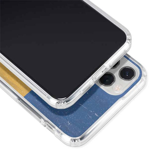 Barbados Flag Distressed iPhone 11 Pro Clear Case