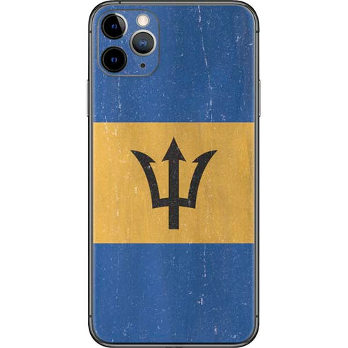 Barbados Flag Distressed iPhone 11 Pro Max Skin