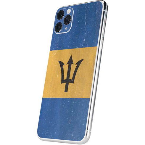 Barbados Flag Distressed iPhone 11 Pro Max Skin