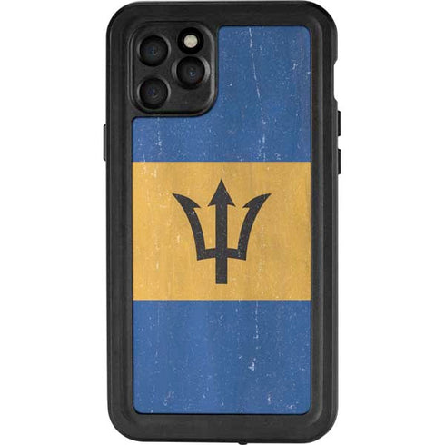 Barbados Flag Distressed iPhone 11 Pro Waterproof Case
