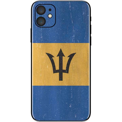Barbados Flag Distressed iPhone 11 Skin
