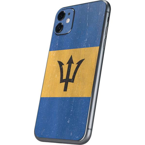 Barbados Flag Distressed iPhone 11 Skin