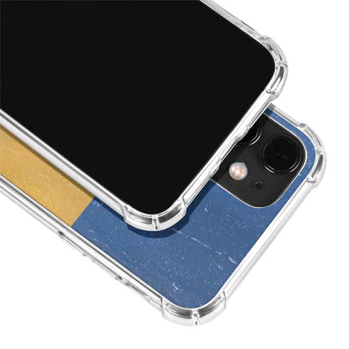 Barbados Flag Distressed iPhone 12 Clear Case