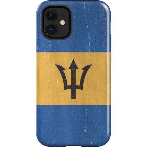 Barbados Flag Distressed iPhone 12 Mini Impact Case