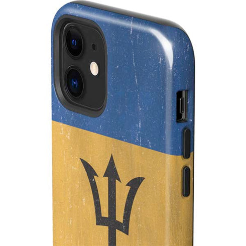 Barbados Flag Distressed iPhone 12 Mini Impact Case