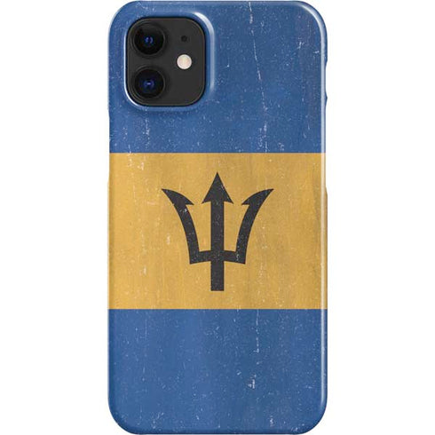 Barbados Flag Distressed iPhone 12 Mini Lite Case