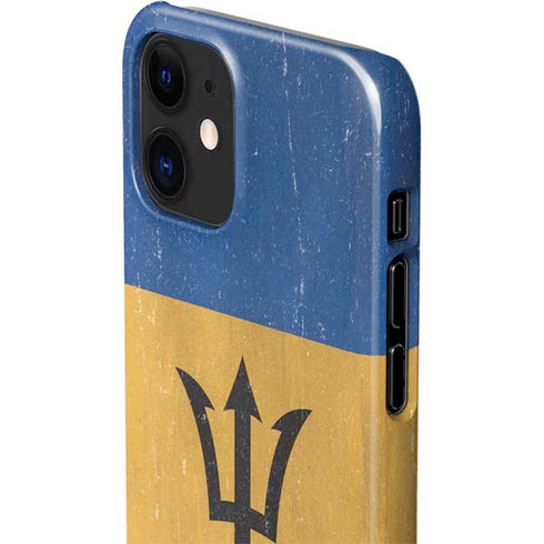 Barbados Flag Distressed iPhone 12 Mini Lite Case