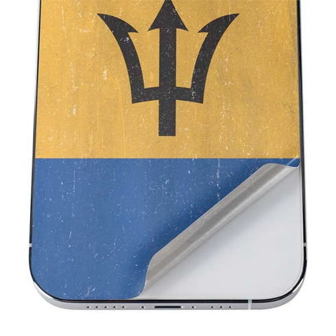 Barbados Flag Distressed iPhone 12 Pro Max Skin