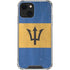 Barbados Flag Distressed iPhone 13 Clear Case