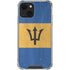 Barbados Flag Distressed iPhone 13 Mini Clear Case