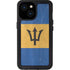 Barbados Flag Distressed iPhone 13 Mini Waterproof Case