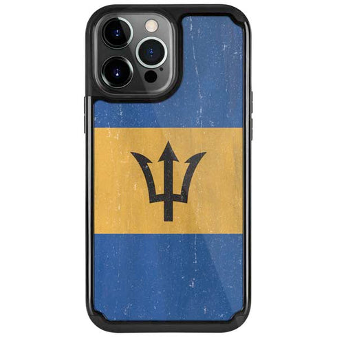 Barbados Flag Distressed iPhone 13 Pro Cargo Case