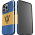 Barbados Flag Distressed iPhone 13 Pro Impact Case
