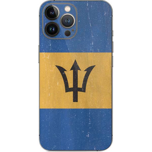 Barbados Flag Distressed iPhone 13 Pro Max Skin