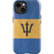 Barbados Flag Distressed iPhone 14 Plus Impact Case