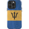 Barbados Flag Distressed iPhone 14 Pro Impact Case