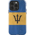 Barbados Flag Distressed iPhone 14 Pro Impact Case