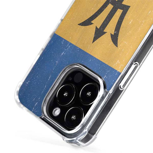 Barbados Flag Distressed iPhone 14 Pro Max MagSafe Case