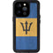 Barbados Flag Distressed iPhone 14 Pro Waterproof Case