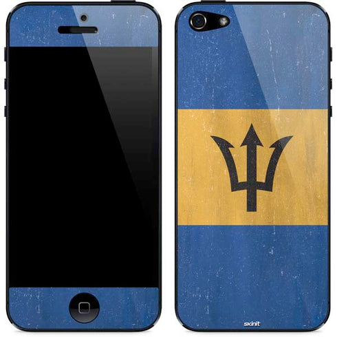 Barbados Flag Distressed iPhone 5/5s/5SE Skin