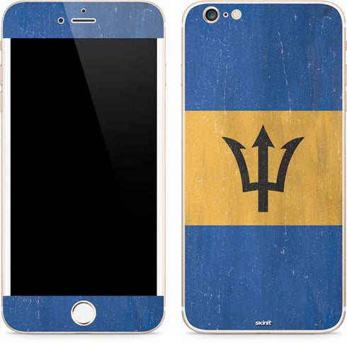 Barbados Flag Distressed iPhone 6/6s Plus Skin