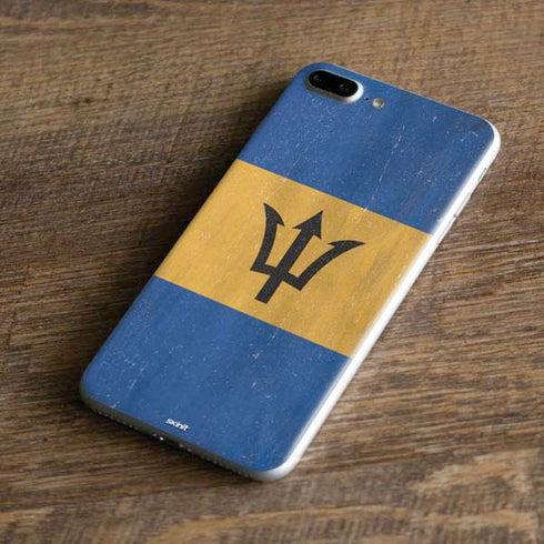 Barbados Flag Distressed iPhone 7 Plus Skin