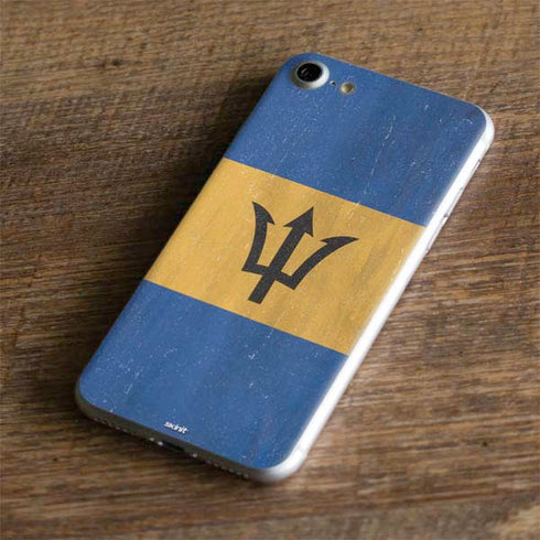 Barbados Flag Distressed iPhone 7 Skin
