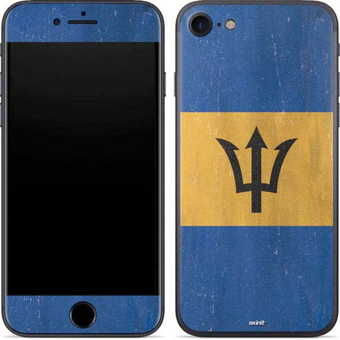 Barbados Flag Distressed iPhone 8 Skin