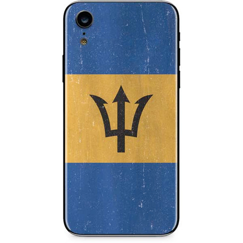 Barbados Flag Distressed iPhone XR Skin