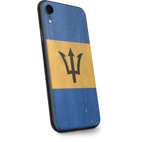 Barbados Flag Distressed iPhone XR Skin