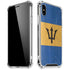 Barbados Flag Distressed iPhone XS Max Clear Case