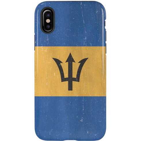 Barbados Flag Distressed iPhone XS Pro Case