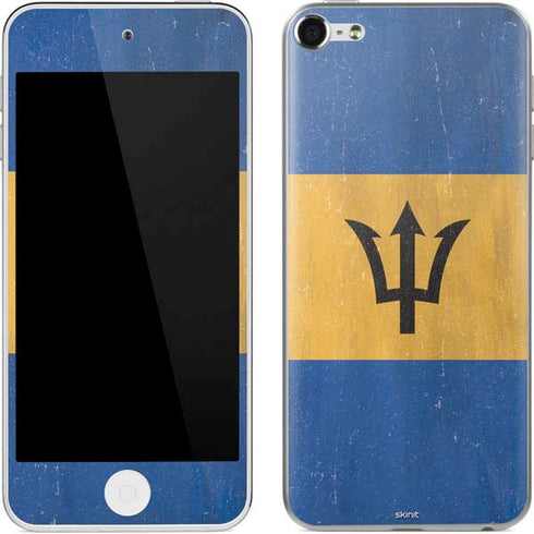 Barbados Flag Distressed Apple iPod Skin