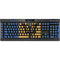 Barbados Flag Distressed K95 RGB PLATINUM Mechanical Gaming Keyboard Skin
