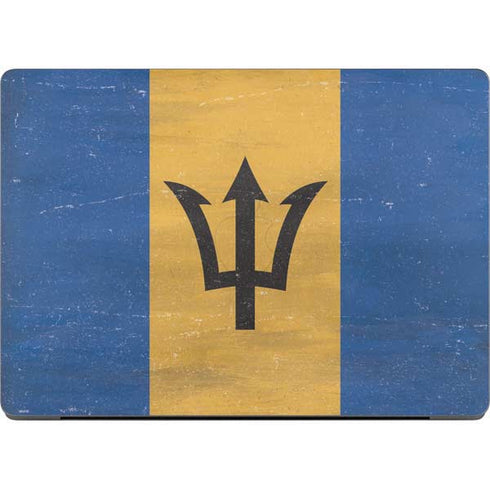 Barbados Flag Distressed MacBook Pro 14in (2021-24) Skin
