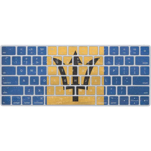 Barbados Flag Distressed Magic Keyboard Skin
