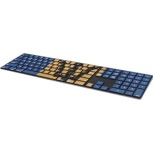 Barbados Flag Distressed Magic Keyboard with Numeric Keypad Skin