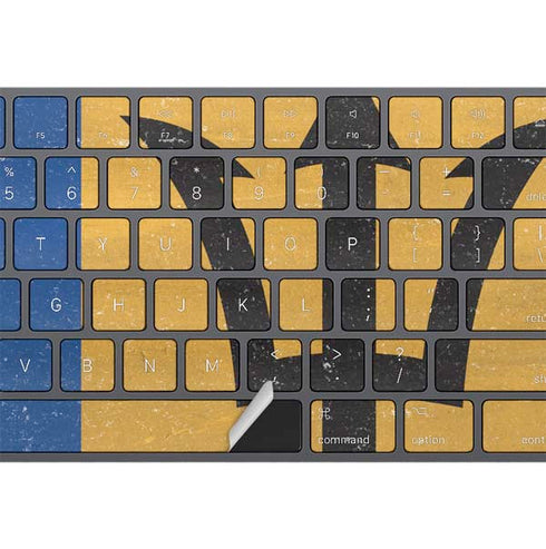 Barbados Flag Distressed Magic Keyboard with Numeric Keypad Skin