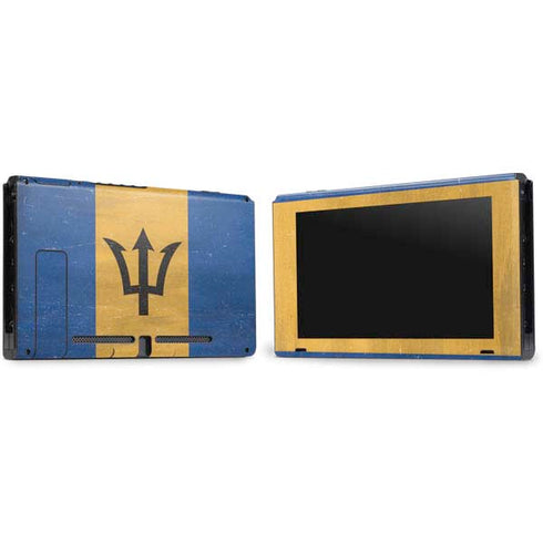 Barbados Flag Distressed Nintendo Switch Bundle Skin